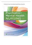 Test Bank for Psychiatric Mental Health Nursing, 8th Edition Wanda Mohr