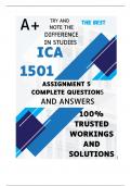 ICA1501 Assignment 5 (COMPLETE ANSWERS) 2024 (518974) - DUE 9 September 2024