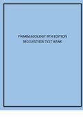 Pharmacology 9th Edition Mccuistion Test Bank