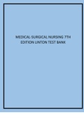 Medical-Surgical Nursing 7th Edition Linton Test Bank.