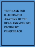 TEST BANK FOR ILLUSTRATED ANATOMY OF THE HEAD AND NECK 5TH EDITION