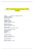  AMT 2 Questions And Answers 100% Verified.