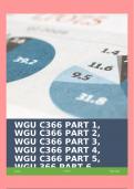 WGU C366 PART 1, WGU C366 PART 2, WGU C366 PART 3, WGU C366 PART 4, WGU C366 PART 5, WGU 366 PART 6