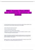 ONCC Practice Tests (OCN - Care Continuum) questions and answers