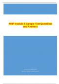 AHIP module 1 Sample Test Questions and Answers