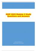 AHIP 2025 Module 2 2024 Study Questions and Answers