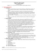  NR 222: Health & Wellness Exam 1 (Latest) Chamberlain College of Nursing