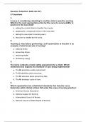 Science Medicine Nursing ECPI NUR 164 CHAPTER 1 REVIEW. Questions (All correct answers, Already graded A+)  Exam 2024/2025 