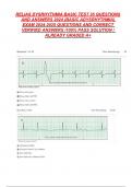 RELIAS DYSRHYTHMIA BASIC TEST 35 QUESTIONS AND ANSWERS 2024 (BASIC ADYSRHYTHMIA)