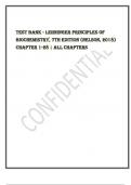 Exam (elaborations) Lehninger Principles of Biochemistry