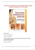 ANATOMY PHYSIOLOGY AND DISEASE 2ND EDITION COLBERT ANKNEY LEE TEST BANK