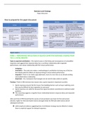 Extensive summary Papers week 1-6 Business Level Strategy