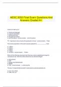  AESC 2050 Final Exam Questions And Answers Graded A+.