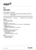 AQA History7041 2R question paper History AS 20 May 2024