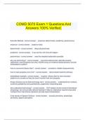  COMD 5070 Exam 1 Questions And Answers 100% Verified.