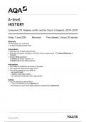 AQA History7042 2D question paper History A 7June 2024