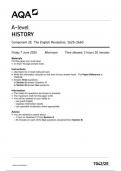 AQA History7042 2E question paper History A 7June 2024