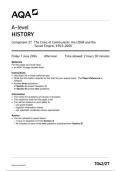 AQA History7042 2T question paper History A 7June 2024