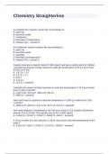 Chemistry Straighterline Questions and Answers 2024