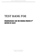 TEST BANK Pharmacology and the Nursing Process 9th Edition Linda Lane Lilley, Shelly Rainforth Collins, Julie S. Snyder.