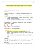 CHEM 120 WEEK 3 PRACTICE PROBLEM SOLUTIONS /  CHEM120 WEEK 3 PRACTICE PROBLEM SOLUTIONS(LATEST)-CHAMBERLAIN COLLEGE OF NURSING