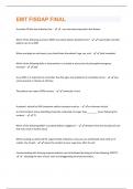 EMT FISDAP FINAL EXAM QUESTIONS & ANSWERS SCORED A+