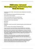 PMSC12004 - Advanced Electrophysiology And Coronary Care  Study Set Exam 