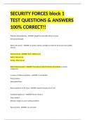 SECURITY FORCES block 1 TEST QUESTIONS & ANSWERS 100% CORRECT!!