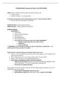 N 3340 Health Assessment Exam 1 & STUDY GUIDE