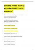 Security forces main qc questions With Correct Answers!!