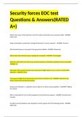 Security forces EOC test Questions & Answers(RATED A+)