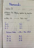 Chemistry Numericals work for 9th grade