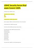 USMC Security forces final exam Corerct 100%