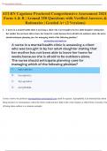 ATI RN Capstone Proctored Comprehensive Assessment 2024 | Form A & B | 350 Questions with Verified Answers & Rationales | Graded A+ {Latest Version]