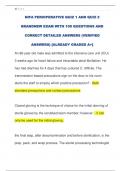 NIFA PERIOPERATIVE QUIZ 1 AND QUIZ 2  BRANDNEW EXAM WITH 100 QUESTIONS AND  CORRECT DETAILED ANSWERS (VERIFIED  ANSWERS) [ALREADY GRADED A+] 