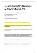 security forces RFL Questions & Answers(RATED A+)