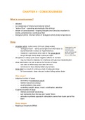 Summary of Consciousness - Chapter 4 Psychology