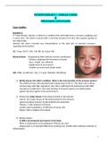 (answered) PATHO BIO 240 Pathophysiology 1/ PATHOPHYSIOLOGY I - MODULE 6 (WEEK 6) Inflammation and Immunity/ Scenario 1: A 7-year-old girl, Jasmine, is taken to a medical clinic with high fevers, red eyes, coughing, and a runny nose. 