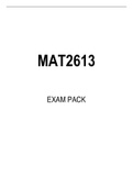 MAT2613 EXAM PACK 2022