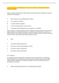 Leadership Roles and Management Functions in Nursing 10th Edition Marquis Huston Test Bank; all chapters questions and correct answers with rationales.