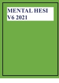 MENTAL HESI V6 2021