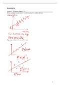 Uitgebreide College aantekeningen Econometrics (MAN-BPRA203) - RU - staat alles in wat belangrijk is