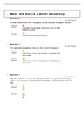 BUSI 300 Quiz 3 (set-6) Verified And Correct Answers, Complete Solutions