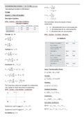 Data-Analyse | Formuleblad/Samenvatting | Midterm Semester 1