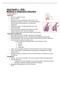 Exam (elaborations) Adult Health Test 1 mod 2 - 3320 