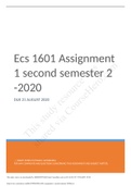 Ecs 1601 Assignment 1 second semester 2 -2020