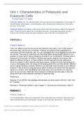 BIOS 242 Week 2 Discussion: Characteristics of Prokaryotic and Eukaryotic Cells (GRADED A)