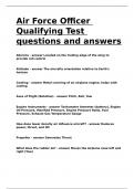 Air Force Officer Qualifying Test questions and answers