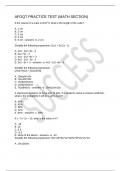 AFOQT PRACTICE TEST (MATH SECTION)