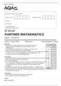 A-level FURTHER MATHEMATICS